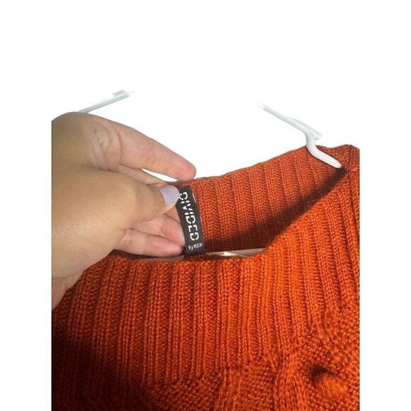 Divided by H&M Knit Sweater Orange Size 10 - Picture 3 of 4